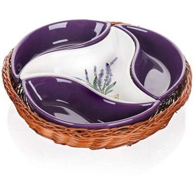 BANQUET Sada 4ks misek LAVENDER 23cm A11654 BANQUET Sada 4ks misek LAVENDER 23cm A11654