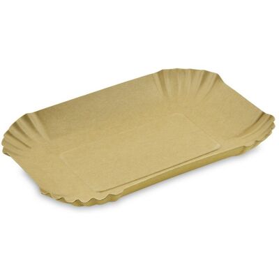 Wimex Papírová miska 18 × 13 × 3 cm, hranatá, nepromastitelná, kraft - 250 ks Wimex Papírová miska 18 × 13 × 3 cm, hranatá, nepromastitelná, kraft - 250 ks