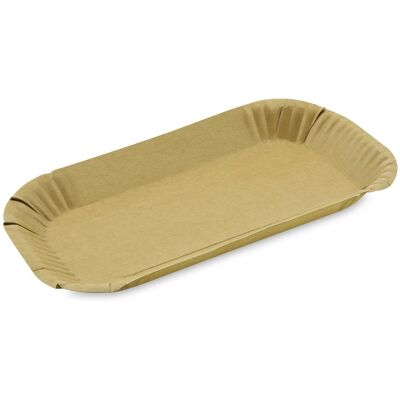 Wimex Papírová miska 23 × 15 × 2 cm, hranatá, nepromastitelná, kraft - 100 ks Wimex Papírová miska 23 × 15 × 2 cm, hranatá, nepromastitelná, kraft - 100 ks