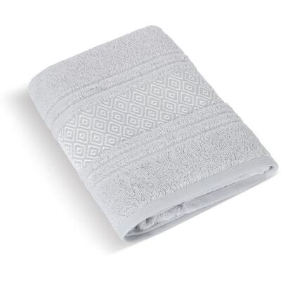 Bellatex Froté Mozaika - Osuška 124/042 - 70 × 140 cm - světle šedá Bellatex Froté Mozaika - Osuška 124/042 - 70 × 140 cm - světle šedá