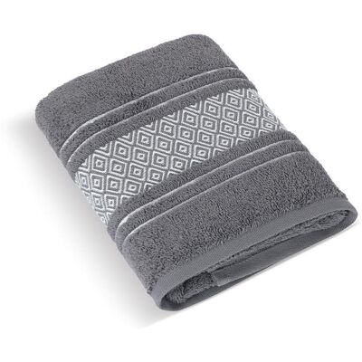 Bellatex Froté Mozaika - Osuška 124/044 - 70 × 140 cm - tm. šedá Bellatex Froté Mozaika - Osuška 124/044 - 70 × 140 cm - tm. šedá