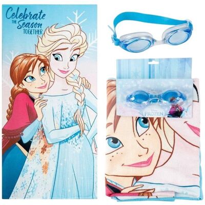 CERDÁ Disney Frozen: Sisters - set osušky a plaveckých brýlí CERDÁ Disney Frozen: Sisters - set osušky a plaveckých brýlí