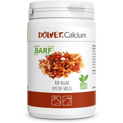 Dolfos Dolvet Calcium 500 g - zdroj přírodního vápníku pro BARF Dolfos Dolvet Calcium 500 g - zdroj přírodního vápníku pro BARF