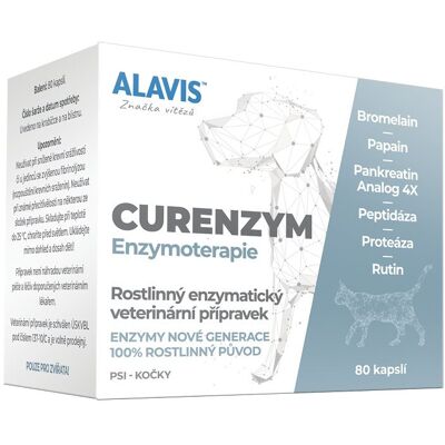 Alavis Curenzym Enzymová terapie pro kočky a psy - Podpora enzymů Alavis Curenzym Enzymová terapie pro kočky a psy - Podpora enzymů