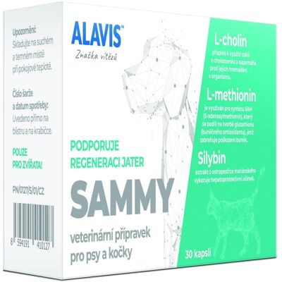 Alavis Sammy 30 kapslí - Veterinární doplněk Alavis Sammy 30 kapslí - Veterinární doplněk