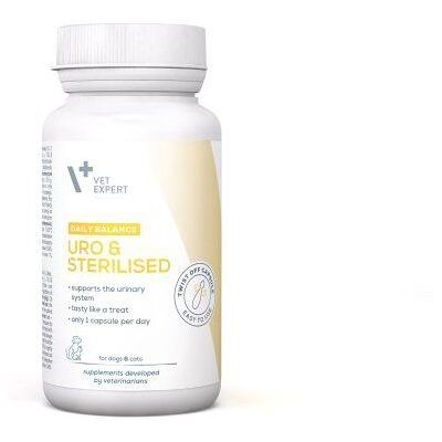 VET EXPERT Uro & Sterilised 30 kapslí, Twist Off VET EXPERT Uro & Sterilised 30 kapslí, Twist Off