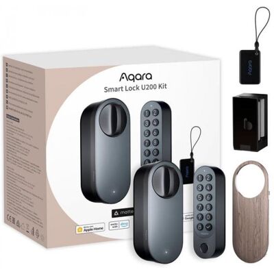AQARA Smart Lock U200 Kit (Rev 2025), černý AQARA Smart Lock U200 Kit (Rev 2025), černý