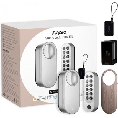 AQARA Smart Lock U200 Kit (Rev 2025), stříbrný AQARA Smart Lock U200 Kit (Rev 2025), stříbrný