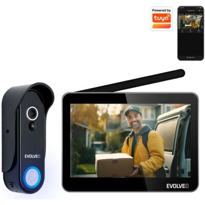 EVOLVEO DoorPhone W7 - Bezdrátový videotelefón Černý EVOLVEO DoorPhone W7 - Bezdrátový videotelefón Černý