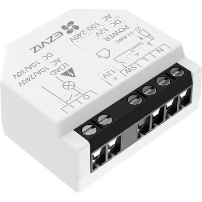 Ezviz T35WD - Modul WiFi spínače - 100/240VAC, 12VDC, 16A Ezviz T35WD - Modul WiFi spínače - 100/240VAC, 12VDC, 16A