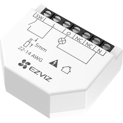 EZVIZ Chytrý spínací Wi-Fi modul T35-R200-W (WiFi 6, BLE, Matter) EZVIZ Chytrý spínací Wi-Fi modul T35-R200-W (WiFi 6, BLE, Matter)