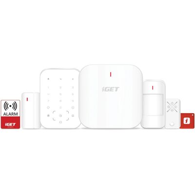 iGET SECURITY M6-4 G Premium 4 G LTE/Wi-Fi/Ethernet/GSM, set iGET SECURITY M6-4 G Premium 4 G LTE/Wi-Fi/Ethernet/GSM, set