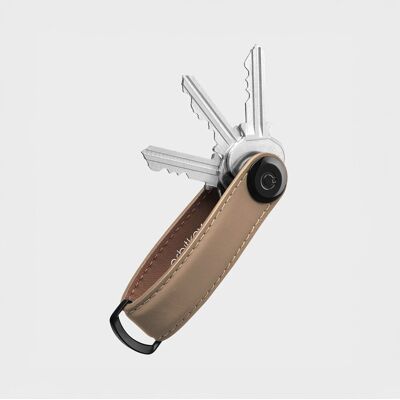 ORBITKEY Key Organiser Matte Leather - Mocha ORBITKEY Key Organiser Matte Leather - Mocha