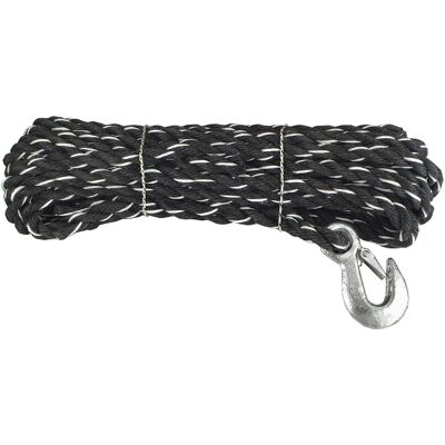 CONNEX PP Lano stáčené víceúčelové 3pramenné, 14 mm × 10 m, bílá/černá, hák DY2701351 CONNEX PP Lano stáčené víceúčelové 3pramenné, 14 mm × 10 m, bílá/černá, hák DY2701351