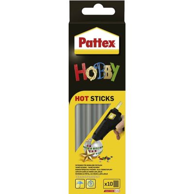 PATTEX YATO Tavné tyčinky transparentní Hobby Hot Sticks 11 mm, 10 ks PATTEX YATO Tavné tyčinky transparentní Hobby Hot Sticks 11 mm, 10 ks