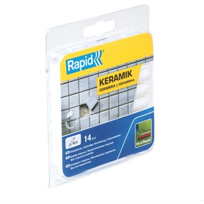 RAPID Tavné tyčinky 12 x 94 mm, keramika, 14ks, blistr RAPID Tavné tyčinky 12 x 94 mm, keramika, 14ks, blistr