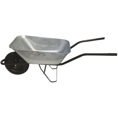 J.A.D. TOOLS Kolečko stavební 80 l nafukovací kolo, pozinkovaná tažená korba 100 kg J.A.D. TOOLS Kolečko stavební 80 l nafukovací kolo, pozinkovaná tažená korba 100 kg