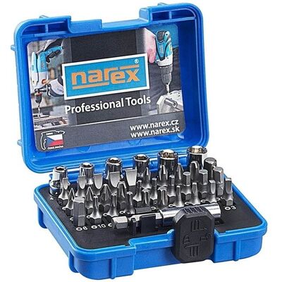 NAREX Sada bitů Industrial-CrV 37-Bit Box, 37ks 65404060 NAREX Sada bitů Industrial-CrV 37-Bit Box, 37ks 65404060