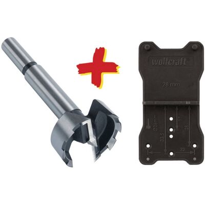 WOLFCRAFT Vrták Forstnerův 35x90mm a vrtací pomůcka, sada 8728000 WOLFCRAFT Vrták Forstnerův 35x90mm a vrtací pomůcka, sada 8728000
