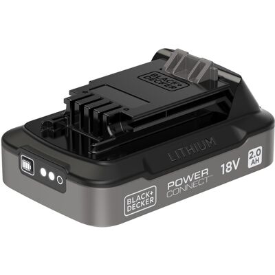 Black & Decker POWERCONNECT baterie 18V s ukazatelem nabití a nabíječkou (2 Ah) Black & Decker POWERCONNECT baterie 18V s ukazatelem nabití a nabíječkou (2 Ah)