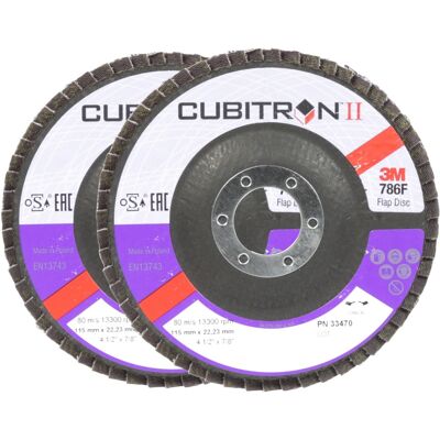 3M Cubitron II Lamelový kotouč, průměr 115 mm, zrnitost 40+, 2 ks 3M Cubitron II Lamelový kotouč, průměr 115 mm, zrnitost 40+, 2 ks