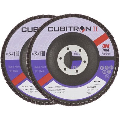 3M Cubitron II Lamelový kotouč, průměr 115 mm, zrnitost 60+, 2 ks 3M Cubitron II Lamelový kotouč, průměr 115 mm, zrnitost 60+, 2 ks