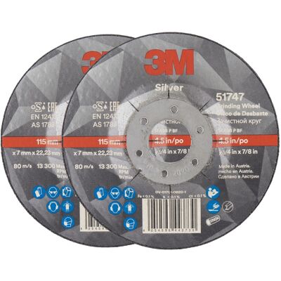 3M Silver Brusný kotouč, T27, rozměr 115 × 7 mm, 2 ks, 51747 3M Silver Brusný kotouč, T27, rozměr 115 × 7 mm, 2 ks, 51747