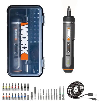 WORX Šroubovák AKU přímý 4V s příslušenstvím WX242 (1 × 2 Ah) WORX Šroubovák AKU přímý 4V s příslušenstvím WX242 (1 × 2 Ah)