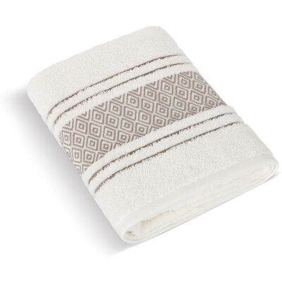 Bellatex Froté Mozaika - Ručník 123/008 - 50 × 100 cm - krémová Bellatex Froté Mozaika - Ručník 123/008 - 50 × 100 cm - krémová