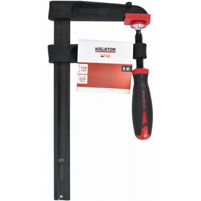 KREATOR Truhlářská svěrka 120 × 250 mm High Quality KRTH40204 KREATOR Truhlářská svěrka 120 × 250 mm High Quality KRTH40204