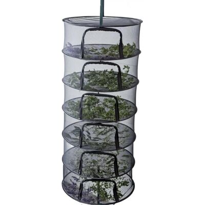 Clever Grow Sušicí síť černá se zipem 6 pater Clever Grow Sušicí síť černá se zipem 6 pater