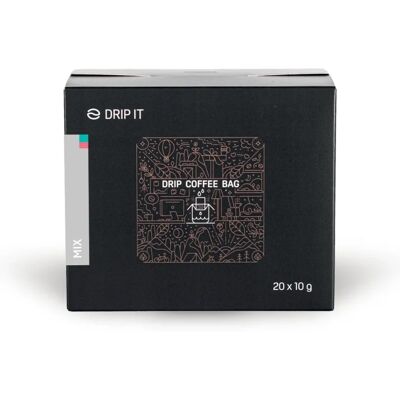 Drip it Káva ve filtru Mix Brazil, Nicaragua 20 × 10 g Drip it Káva ve filtru Mix Brazil, Nicaragua 20 × 10 g