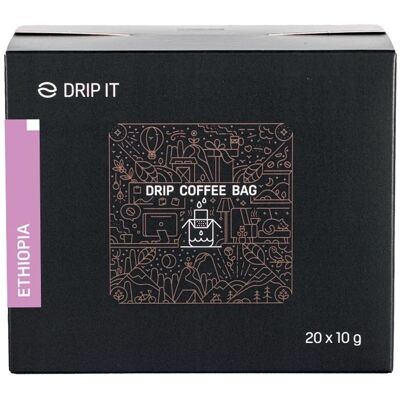 Drip it Káva ve filtru Ethiopia Yirgacheffe 20 × 10 g Drip it Káva ve filtru Ethiopia Yirgacheffe 20 × 10 g