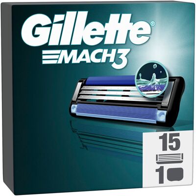 Gillette Mach3 15 ks + ochranný kryt Gillette Mach3 15 ks + ochranný kryt