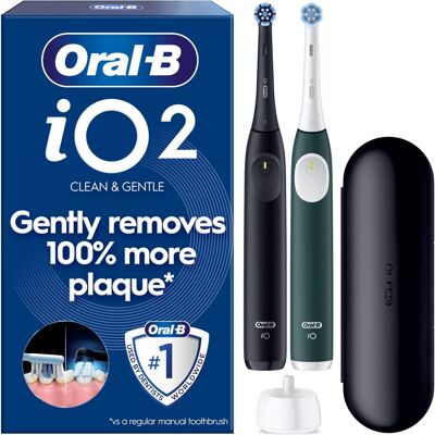 Oral-B iO 2 Duo Černý & Lesní Zeleň Oral-B iO 2 Duo Černý & Lesní Zeleň