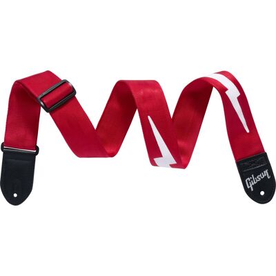 Gibson ASBOLT-RED The Lightning Bolt Seatbelt, Red Gibson ASBOLT-RED The Lightning Bolt Seatbelt, Red