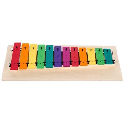 Goldon diatonický metalofon v barvách Boomwhackers 12 kamenů Goldon diatonický metalofon v barvách Boomwhackers 12 kamenů