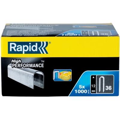 RAPID Spony 36/12mm, 5x1000ks, krabička RAPID Spony 36/12mm, 5x1000ks, krabička