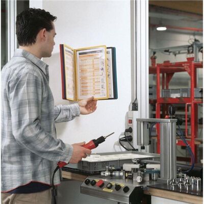 DURABLE VARIO® Display System Wall 10, včetně 10 kapes, multifunkční, A4, šedý DURABLE VARIO® Display System Wall 10, včetně 10 kapes, multifunkční, A4, šedý