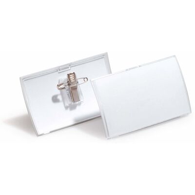 DURABLE Click Fold s klipem a zavíracím špendlíkem, 54 × 90 mm DURABLE Click Fold s klipem a zavíracím špendlíkem, 54 × 90 mm