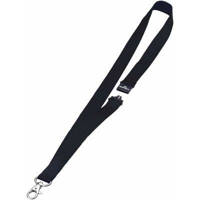 DURABLE 813701 Šňůrka na krk, s bezpečnostní pojistkou, černá DURABLE 813701 Šňůrka na krk, s bezpečnostní pojistkou, černá