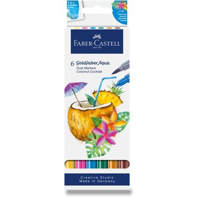 FABER-CASTELL Goldfaber Aqua Coconut, 6 barev FABER-CASTELL Goldfaber Aqua Coconut, 6 barev