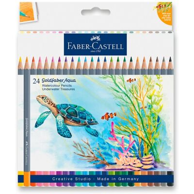 FABER-CASTELL Goldfaber Aqua Underwater Treasures, 24 barev FABER-CASTELL Goldfaber Aqua Underwater Treasures, 24 barev