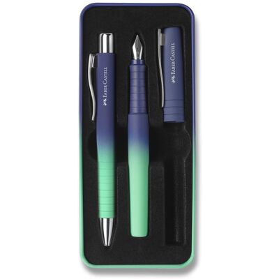 FABER-CASTELL Set Poly Ball Flow Buzzing Blue FABER-CASTELL Set Poly Ball Flow Buzzing Blue