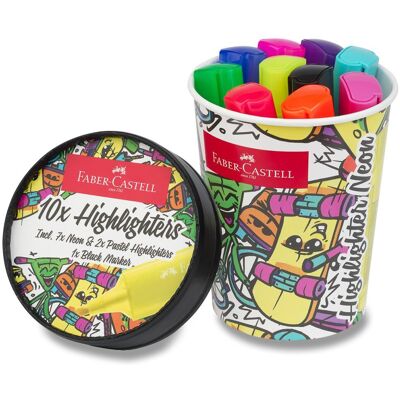 FABER-CASTELL Textliner 46 Ice Cream Superfluorescent 10 barev FABER-CASTELL Textliner 46 Ice Cream Superfluorescent 10 barev