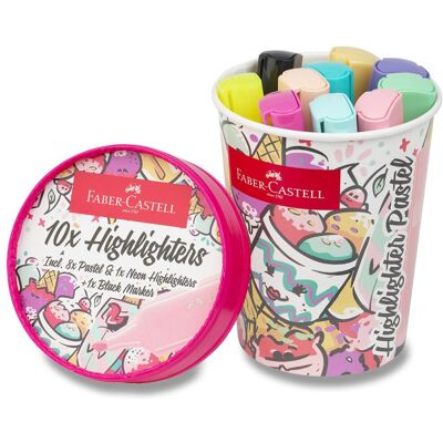 FABER-CASTELL Textliner 46 Ice Cream Pastel 10 barev FABER-CASTELL Textliner 46 Ice Cream Pastel 10 barev