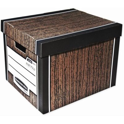 Fellowes Bankers Box Woodgrain hnědá - sada 2 ks Fellowes Bankers Box Woodgrain hnědá - sada 2 ks
