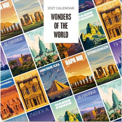 Grupo Erik Wonders of the World - Nástěnný kalendář 2026/2027 Grupo Erik Wonders of the World - Nástěnný kalendář 2026/2027