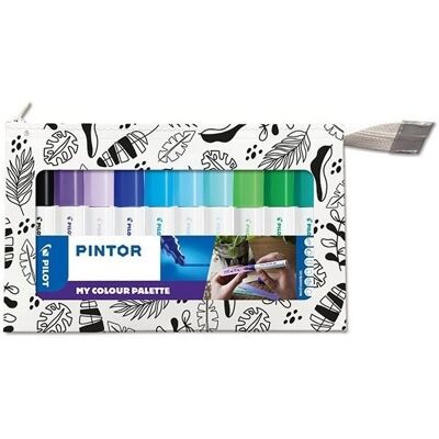 PILOT Pintor Fine Medium, studené odstíny, sada 10 ks PILOT Pintor Fine Medium, studené odstíny, sada 10 ks