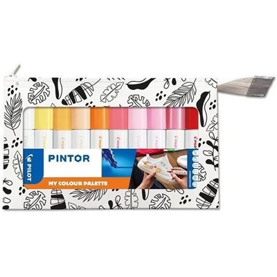 PILOT Pintor Fine Medium, teplé odstíny, sada 10 ks PILOT Pintor Fine Medium, teplé odstíny, sada 10 ks